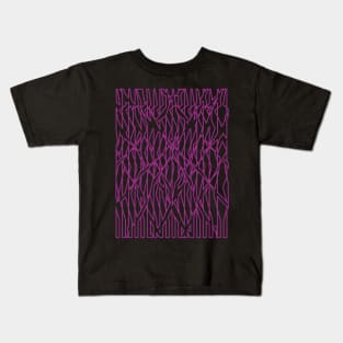 Purple lines Kids T-Shirt